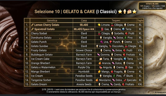 SELEZIONE 10 " GELATO & CAKE ALL STAR"